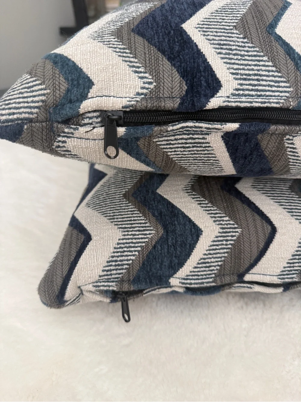 Set of 2 Chevron-Zig Zag Decor Throw Pillows